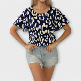 Evelyn - Kényelmes blúz állatmintával