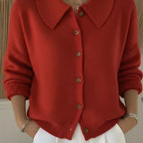 Vega | Strickjacke mit Hemdkragen