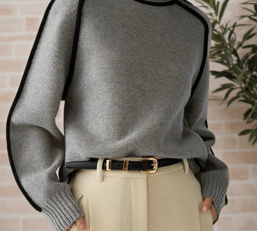 Donna | Elegáns garbó pulóver