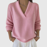 Faye | Weicher V-Ausschnitt Pullover im lässigen Stil