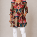 Cassidy | Long Blouse with V-Neck