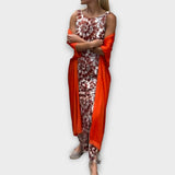 Viviana - Sárga elegáns flitteres szett