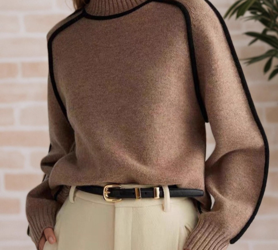 Donna | Elegáns garbó pulóver