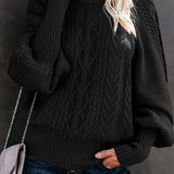 Lory | Langer Lässiger Pullover mit langen Ärmeln