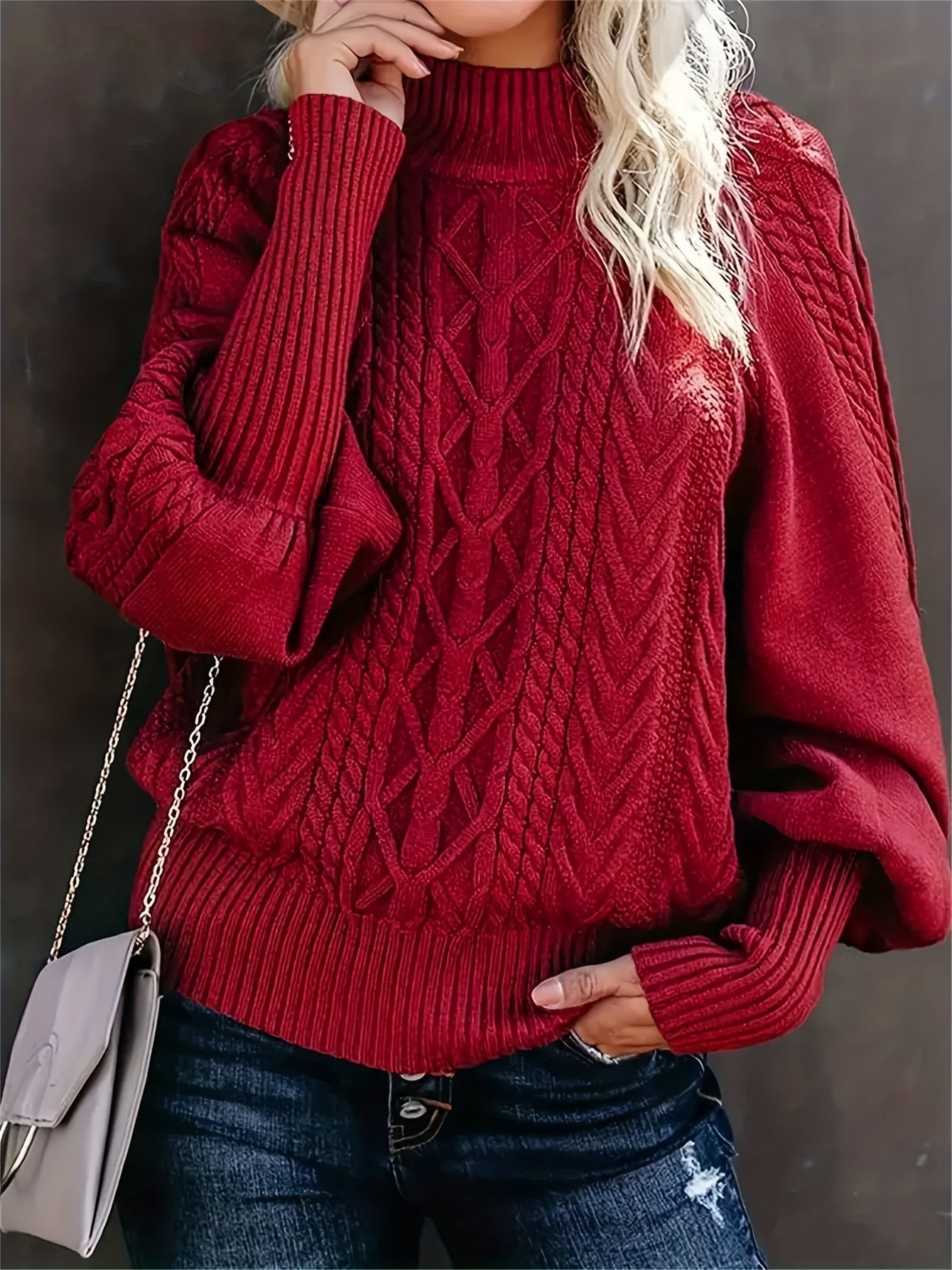 Lory | Langer Lässiger Pullover mit langen Ärmeln