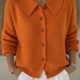Vega | Strickjacke mit Hemdkragen