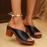 Navy™ Orthopaedic Thick Heel Sandals