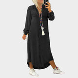 Maxi-Denim Ruha Hosszú Ujjakkal