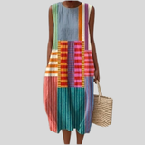 Színes ruha patchwork mintával