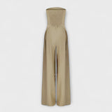 Amélie - Elegáns sötétkék bandeau overall