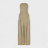 Amélie - Elegáns sötétkék bandeau overall
