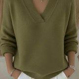 Violeta | Lockere Strickjacke mit V-Ausschnitt