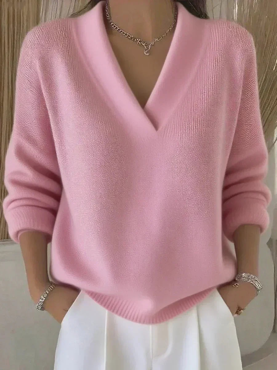 Violeta | Lockere Strickjacke mit V-Ausschnitt