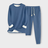 Mia - Fekete Thermo-Fleece Szett