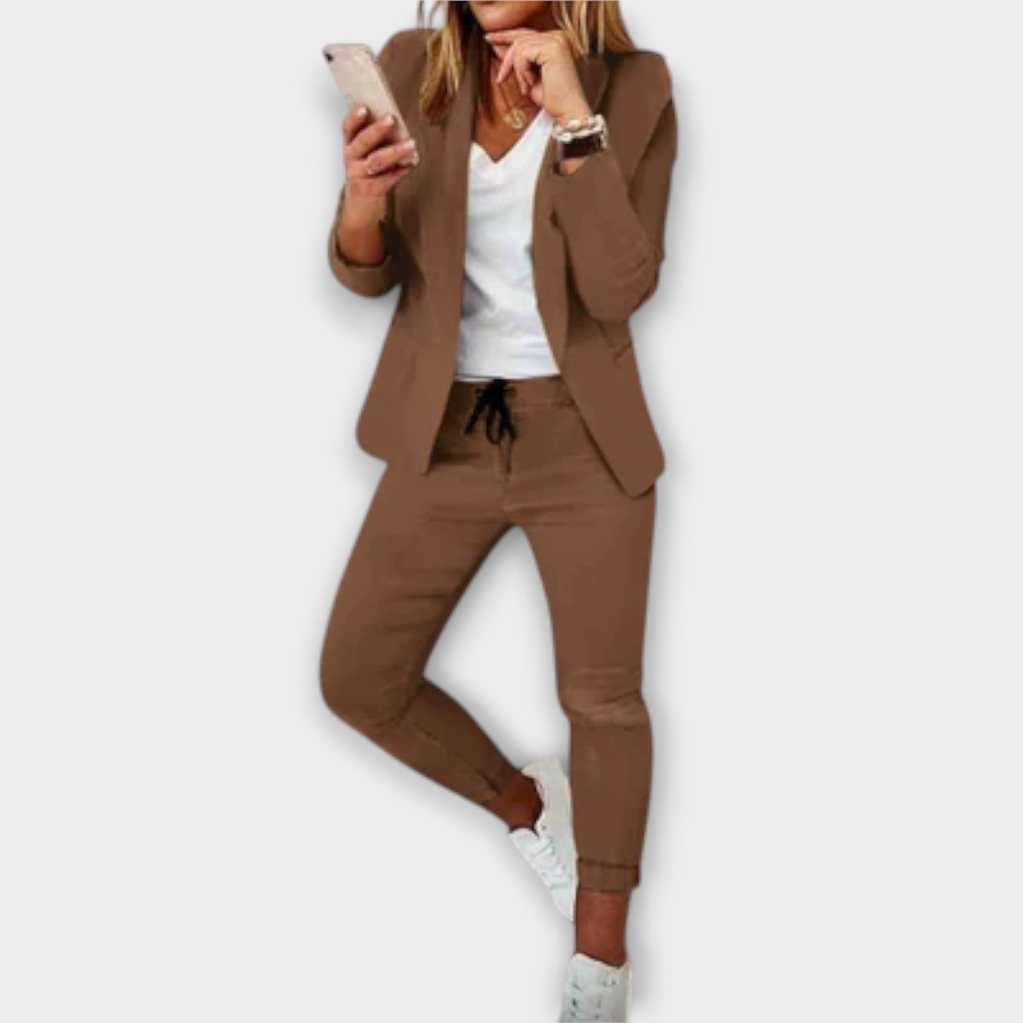 Sophia - Lila elegáns Blazer-Szett