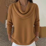 Julia | Pullover mit Drapiertem Kragen