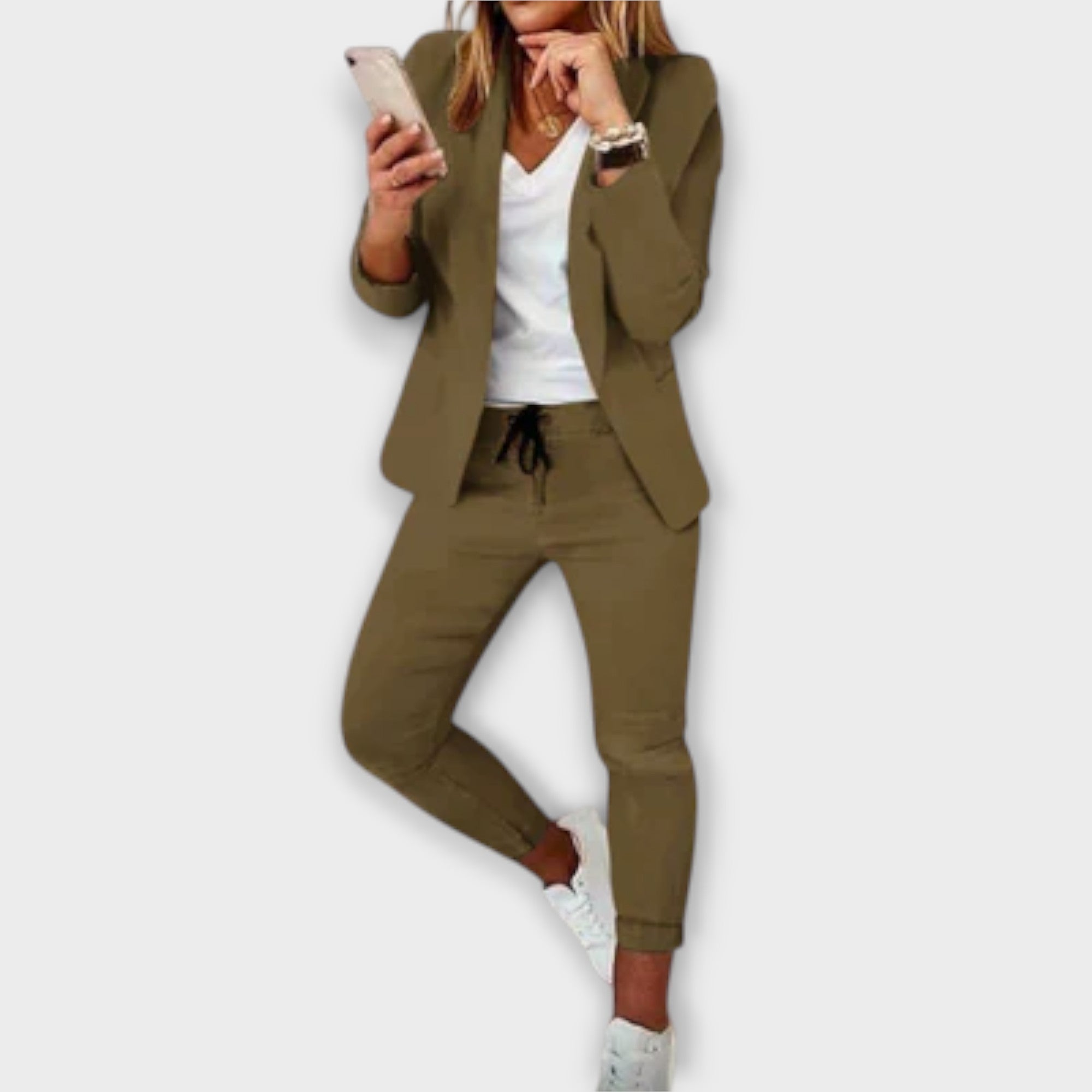 Sophia - Lila elegáns Blazer-Szett