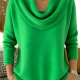 Julia | Pullover mit Drapiertem Kragen