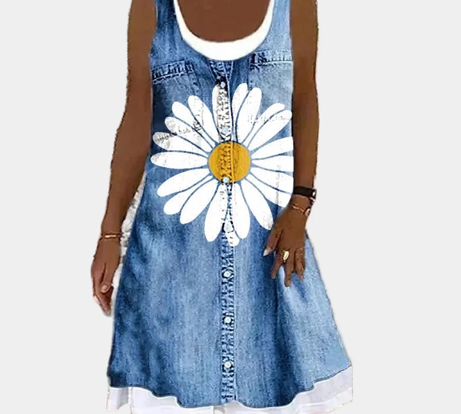 Elegant and Soft Denim Dress