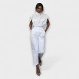 Fény Szett - Khaki színű elegáns Jumpsuit szett