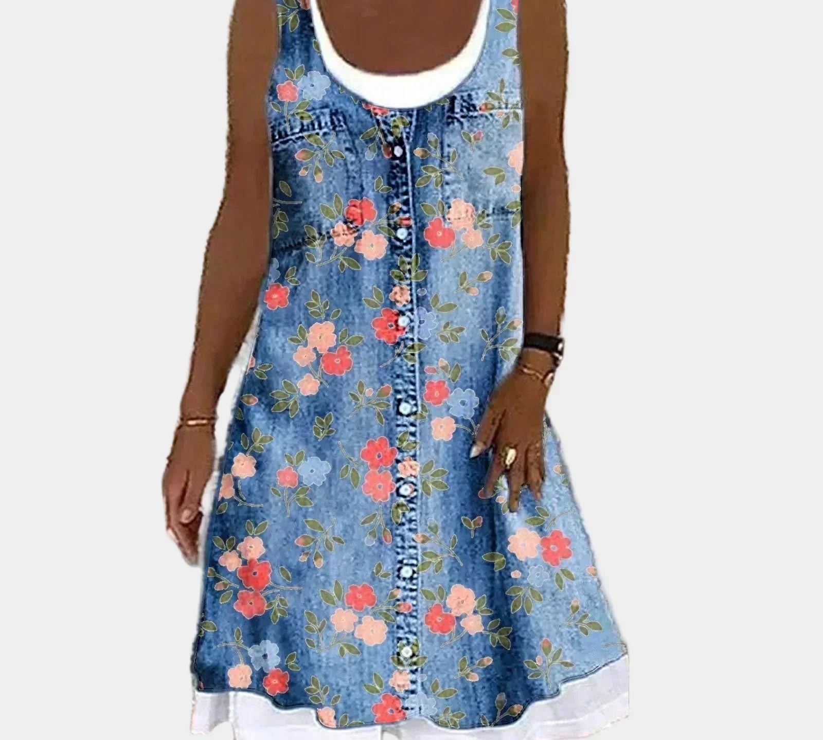 Elegant and Soft Denim Dress