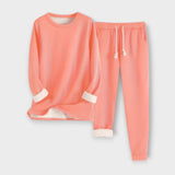 Mia - Fekete Thermo-Fleece Szett