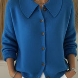 Vega | Strickjacke mit Hemdkragen
