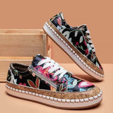 Oluchi™ Floral Orthopaedic Zipper Sneakers