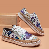 Oluchi™ Floral Orthopaedic Zipper Sneakers