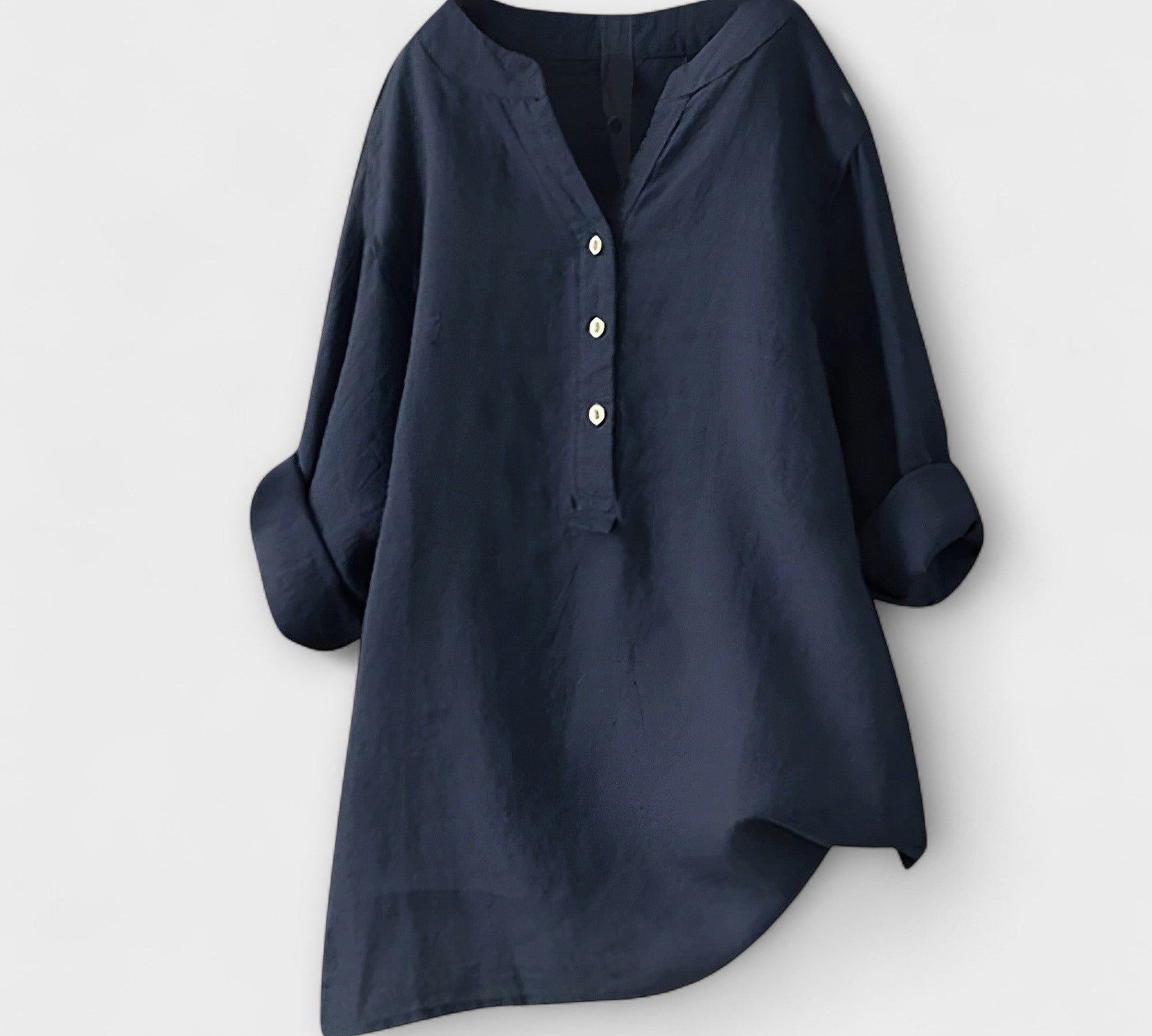 Caliste - Loose, airy canvas blouse