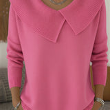 Soledad | Warmer Pullover mit Umlegekragen