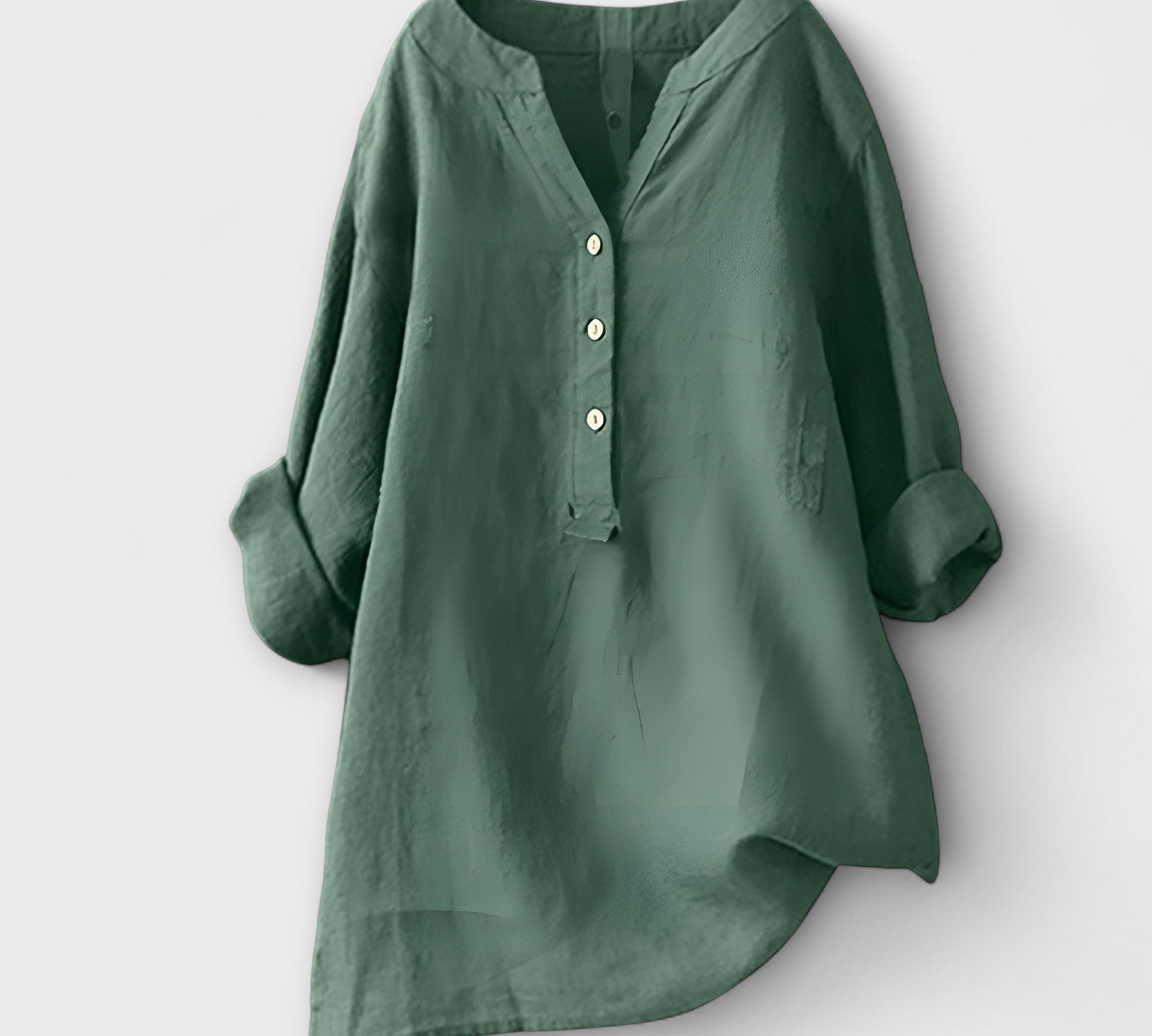 Caliste - Loose, airy canvas blouse