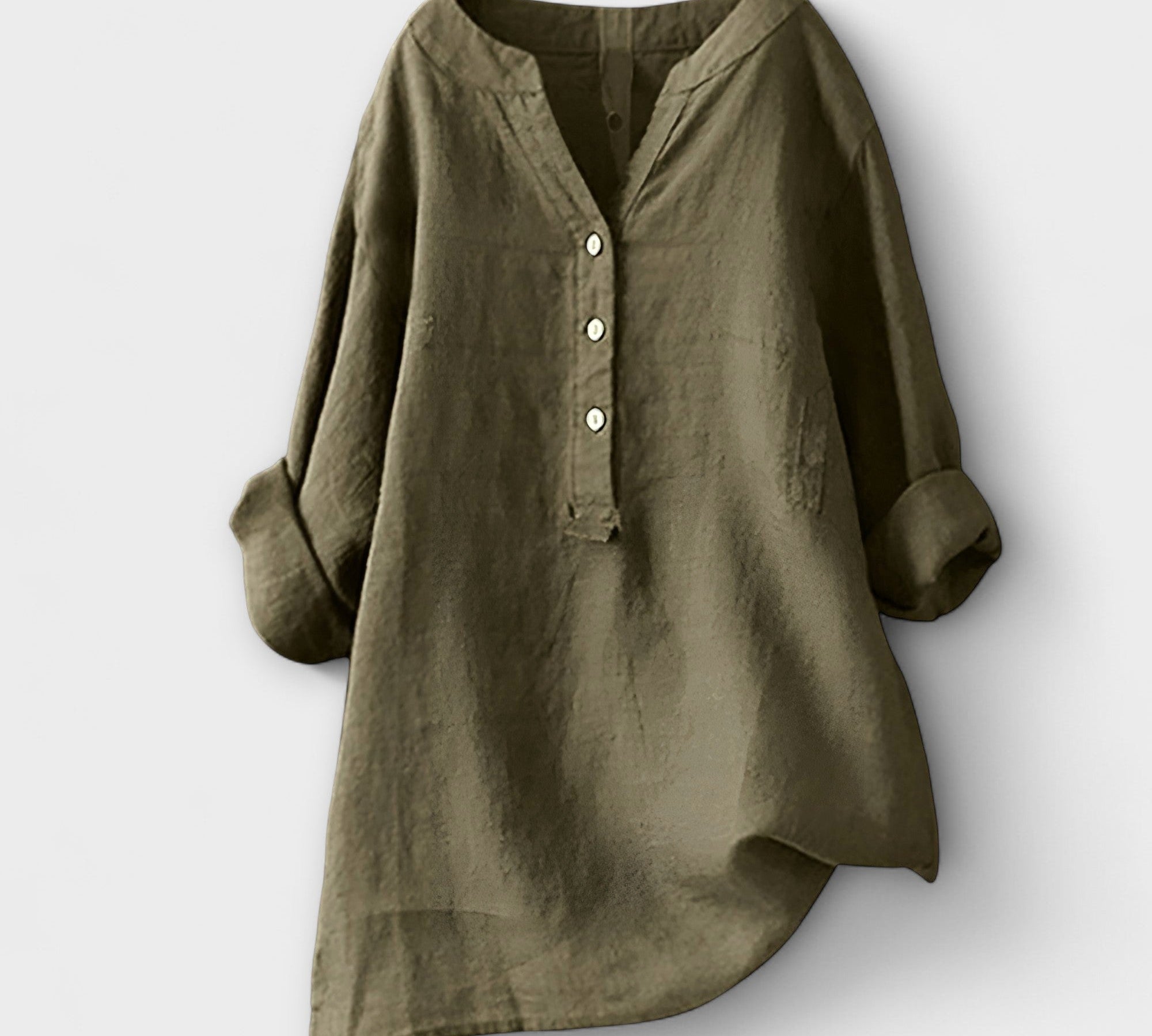 Caliste - Loose, airy canvas blouse