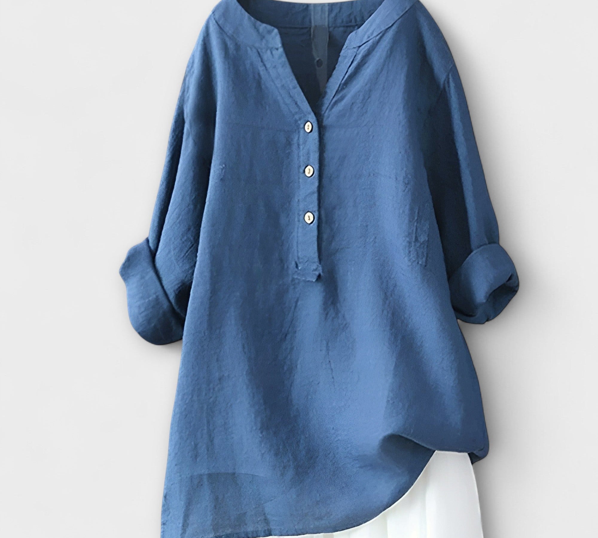 Caliste - Loose, airy canvas blouse