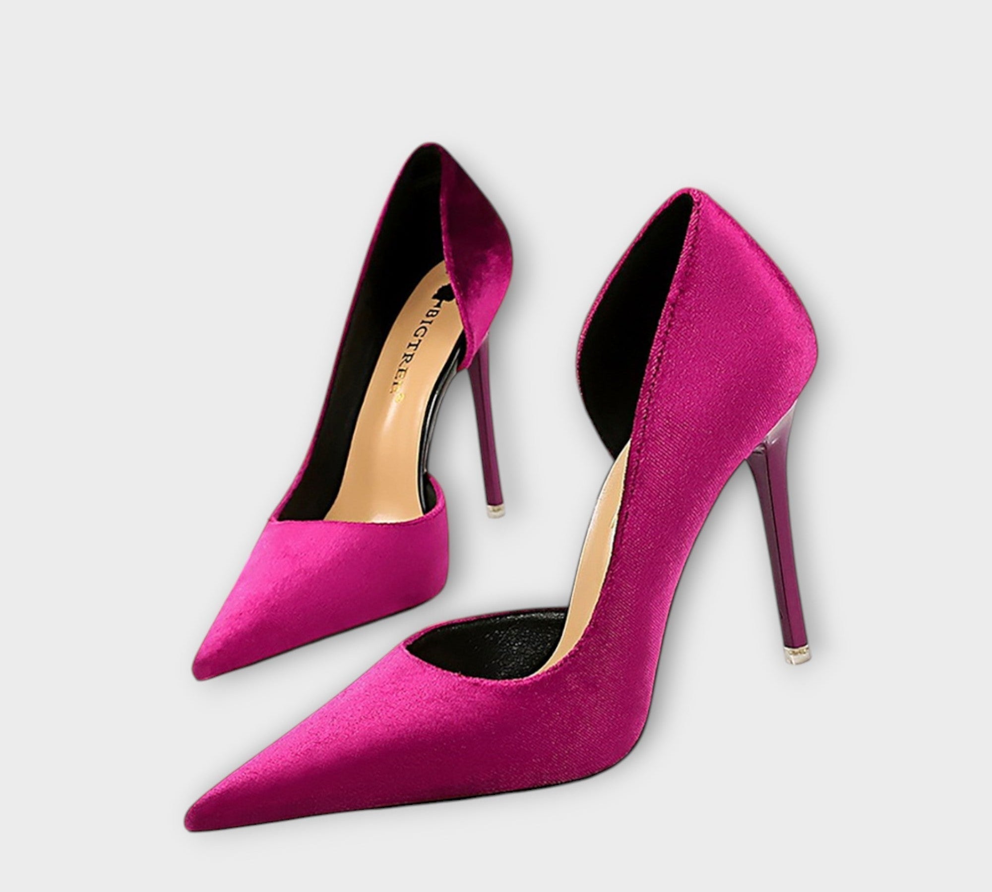 Brunhild - Green Velvet High Heels