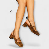 Johanna - Leopárd Slingback