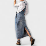 Abigail - Vintage farmer overál hasított hatású