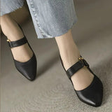 Lysandra - Elegant Leather Slingback Heels